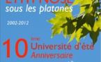 Université d'Eté 2012. Formation Hypnose Ericksonienne. Institut Milton Erickson Avignon-Provence. Dr Patrick BELLET